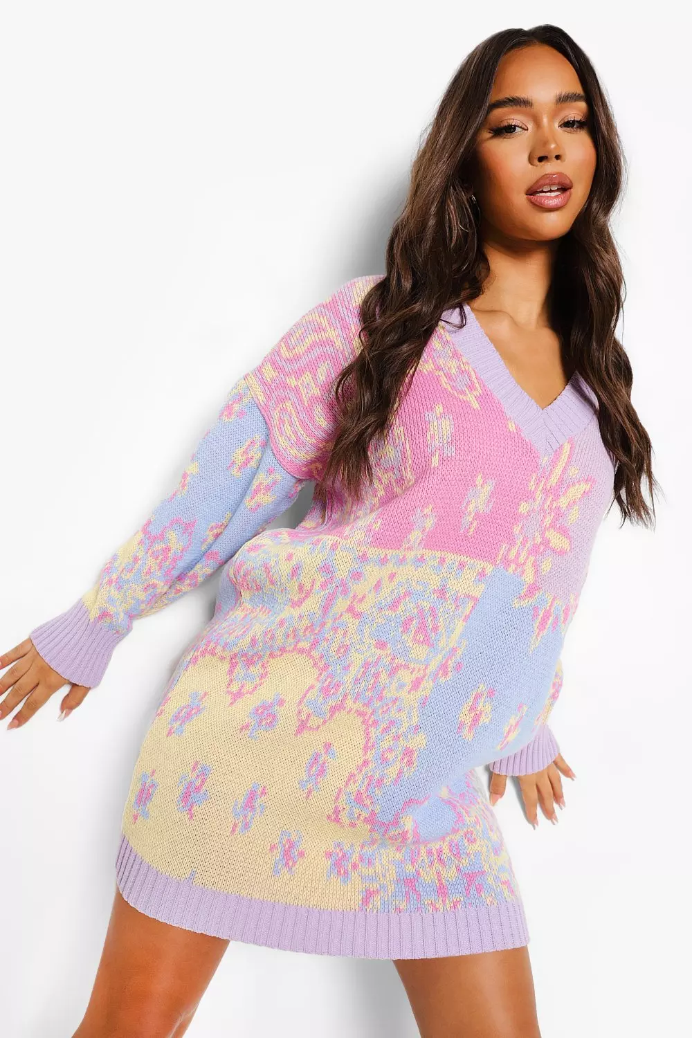 Pastel hot sale jumper dress